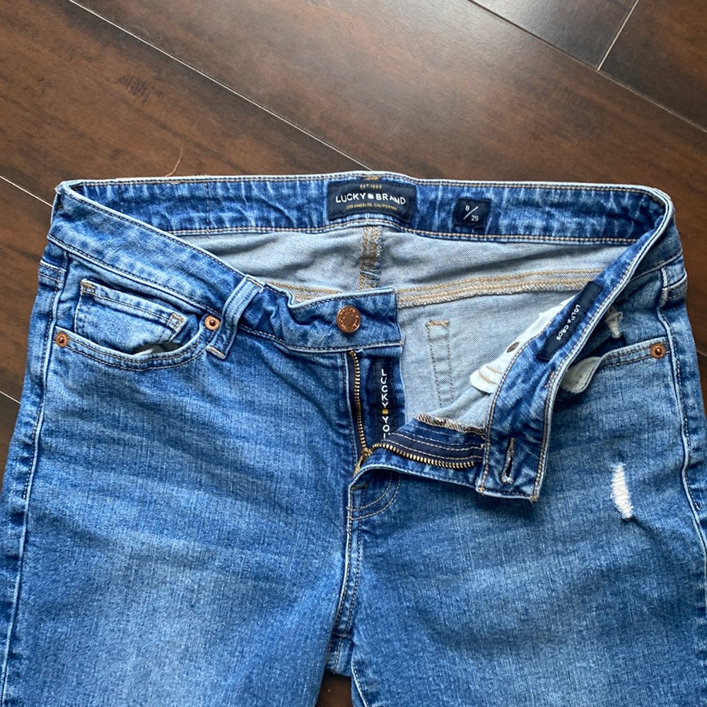 Lucky Brand Lolita crop medium wash jeans